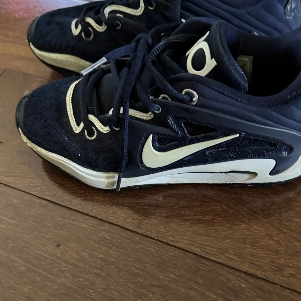 Nike Kids Navy and White KD Mesh Sneakers used a few times